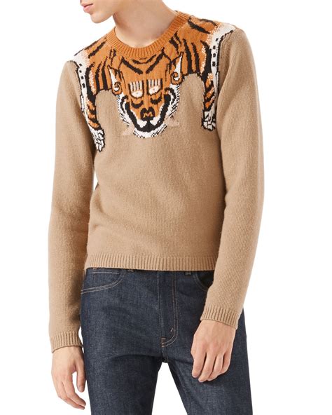 pull homme gucci tigre|Gucci tiger clothing.